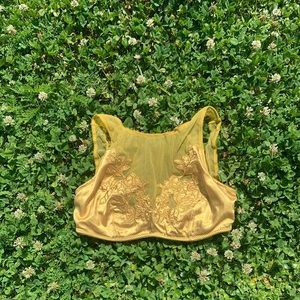 Yellow Gold Scoop Bralette